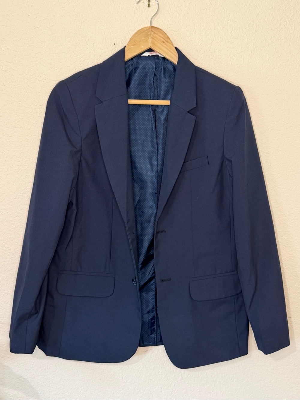 Cat & Jack Navy Blue Suit Sport Coat Blazer Jacket Boys Size 14